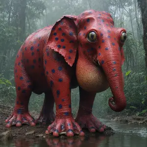 Elephant + Strawberry frog